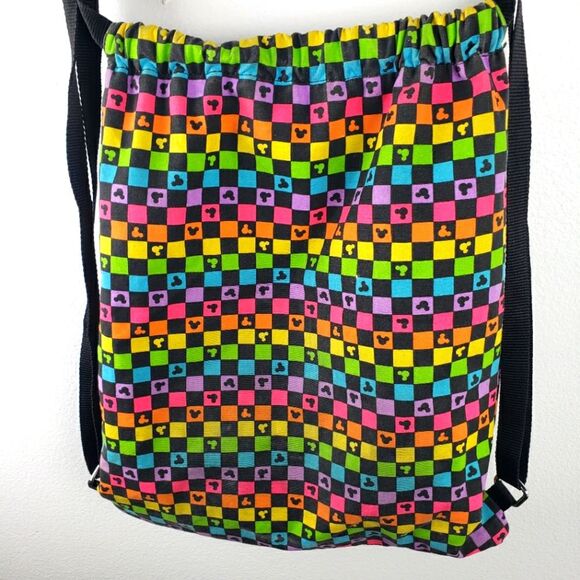 Disneyland Parks Mickey Mouse Rainbow Colorful Adjustable Backpack - Picture 8 of 8